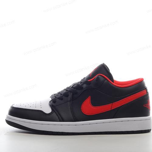 Halvat Nike Air Jordan 1 Low ‘Musta Punainen Valkoinen’ Kengät 553558-063