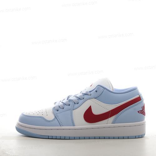 Halvat Nike Air Jordan 1 Low ‘Sininen Harmaa Valkoinen Punainen’ Kengät DC0774-164