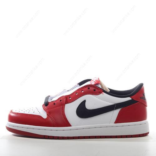 Halvat Nike Air Jordan 1 Low ‘Valkoinen Musta Punainen’ Kengät DM1206-163