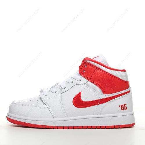 Halvat Nike Air Jordan 1 Mid ‘Valkoinen Punainen’ Kengät DR6497-116