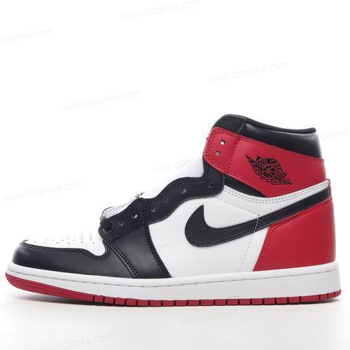 Halvat Nike Air Jordan 1 Retro High ‘Musta Punainen Valkoinen’ Kengät 555088-184
