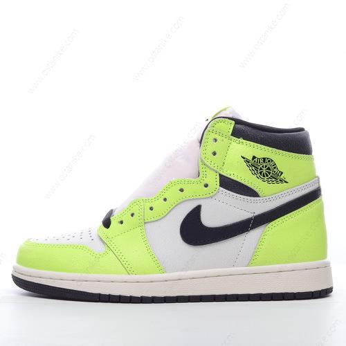Halvat Nike Air Jordan 1 Retro High OG ‘Musta Vaaleanvihreä’ Kengät 555088-702