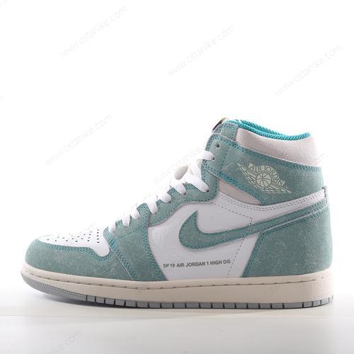 Halvat Nike Air Jordan 1 Retro High ‘Valkoinen Vihreä’ Kengät 555088-311