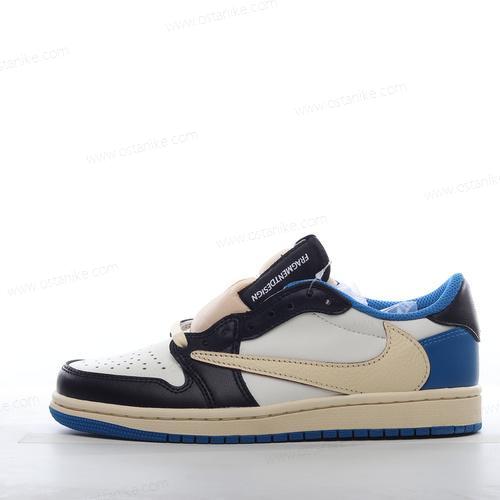 Halvat Nike Air Jordan 1 Retro Low OG ‘Valkoinen Musta Sininen’ Kengät DM7866-140