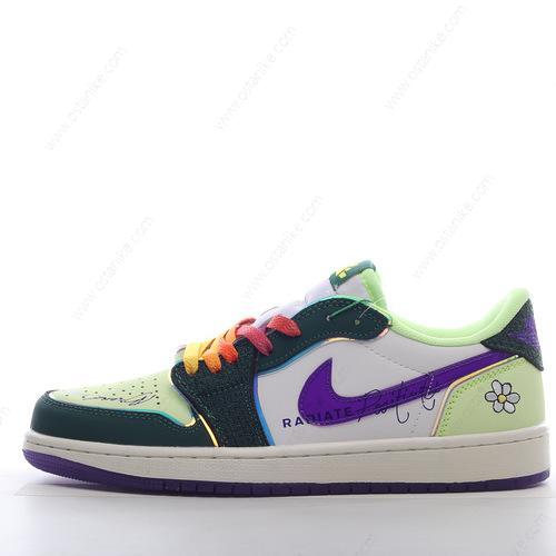 Halvat Nike Air Jordan 1 Retro Low OG ‘Vihreä Violetti Valkoinen’ Kengät FD9665-351