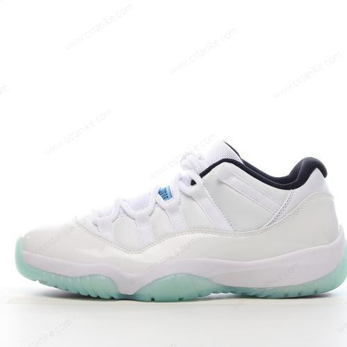 Halvat Nike Air Jordan 11 Low ‘Valkoinen Musta Sininen’ Kengät AV2187-117