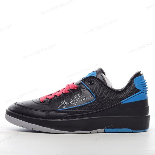 Halvat Nike Air Jordan 2 Retro Low SP x Off-White ‘Musta Sininen Vaaleanpunainen’ Kengät DJ4375-004