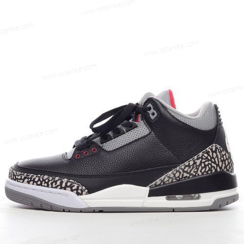 Halvat Nike Air Jordan 3 Retro ‘Musta Harmaa’ Kengät 340254-061