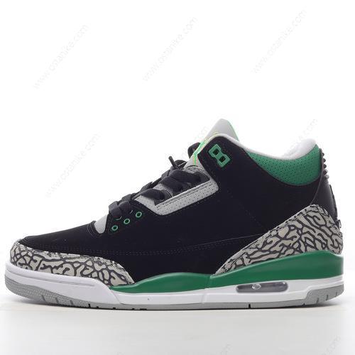Halvat Nike Air Jordan 3 Retro ‘Musta Vihreä Harmaa Valkoinen’ Kengät DM0967-031