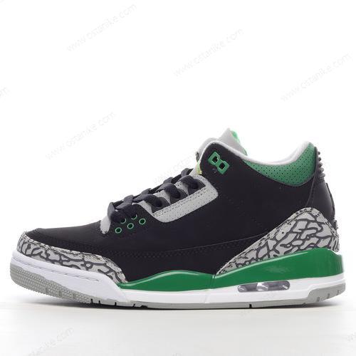 Halvat Nike Air Jordan 3 Retro ‘Musta Vihreä’ Kengät 398614-030