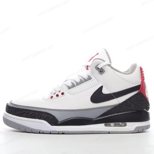 Halvat Nike Air Jordan 3 Retro ‘Valkoinen Musta Punainen Harmaa’ Kengät AQ3835-160