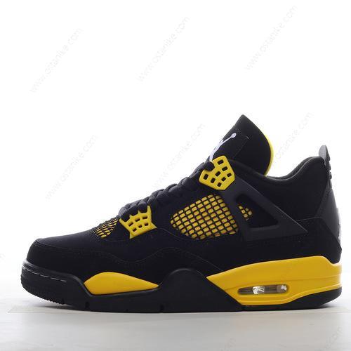 Halvat Nike Air Jordan 4 Retro ‘Musta Keltainen’ Kengät DH6927-017