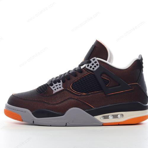Halvat Nike Air Jordan 4 Retro ‘Musta Oranssi’ Kengät CW7183-100