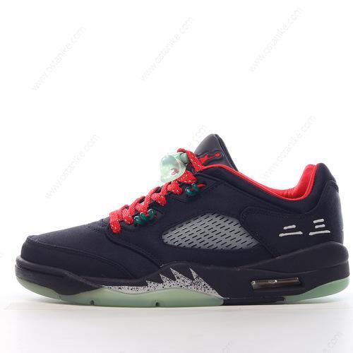 Halvat Nike Air Jordan 5 Retro ‘Musta Punainen Hopea’ Kengät DM4640-036
