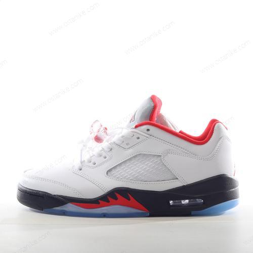Halvat Nike Air Jordan 5 Retro ‘Valkoinen Punainen Musta Hopea’ Kengät 440890-102