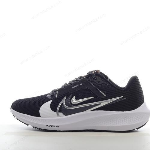 Halvat Nike Air Zoom Pegasus 40 ‘Valkoinen Musta Hopea’ Kengät FB7179-001