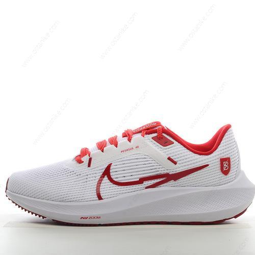 Halvat Nike Air Zoom Pegasus 40 ‘Valkoinen Punainen’ Kengät DZ5969-100