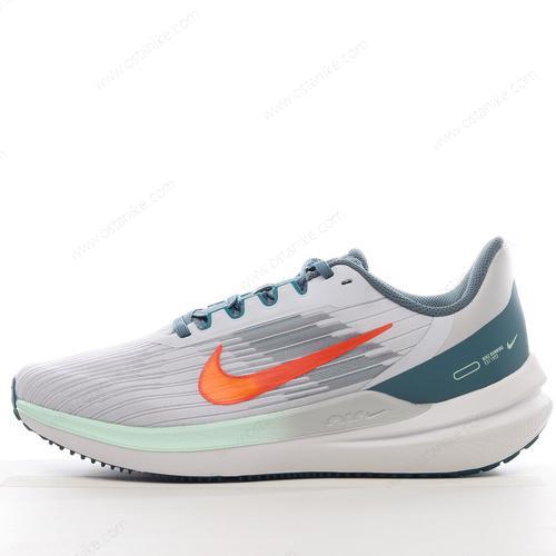 Halvat Nike Air Zoom Winflo 9 ‘Harmaa Oranssi Valkoinen Vihreä’ Kengät