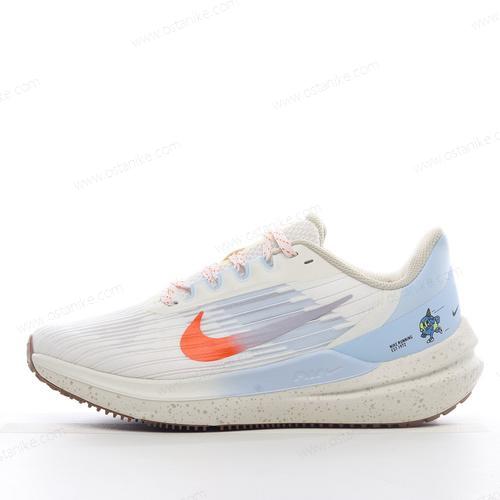 Halvat Nike Air Zoom Winflo 9 ‘Valkoinen Sininen Oranssi’ Kengät DX6048-181