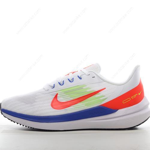Halvat Nike Air Zoom Winflo 9 ‘Valkoinen Sininen Oranssi Vihreä’ Kengät DX3355-100