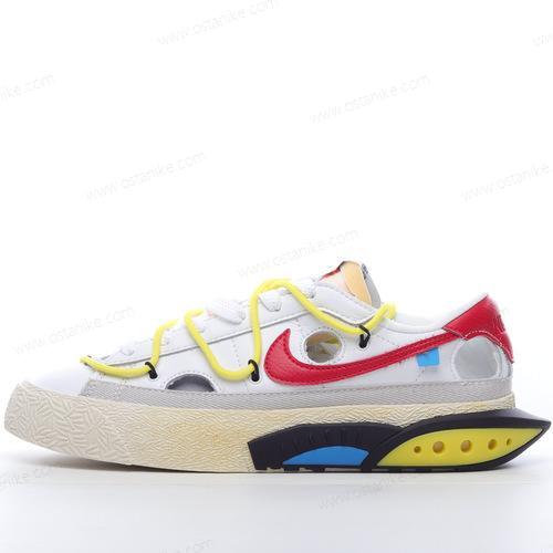 Halvat Nike Blazer Low x Off-White ‘Valkoinen Punainen’ Kengät DH7863-100