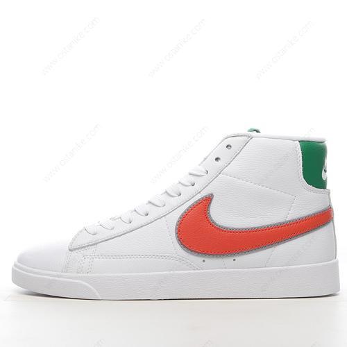 Halvat Nike Blazer Mid ‘Valkoinen Punainen Vihreä’ Kengät CJ6101-100