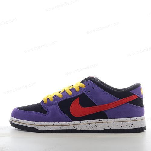 Halvat Nike SB Dunk Low ‘Musta Violetti Keltainen Punainen’ Kengät BQ6817-008